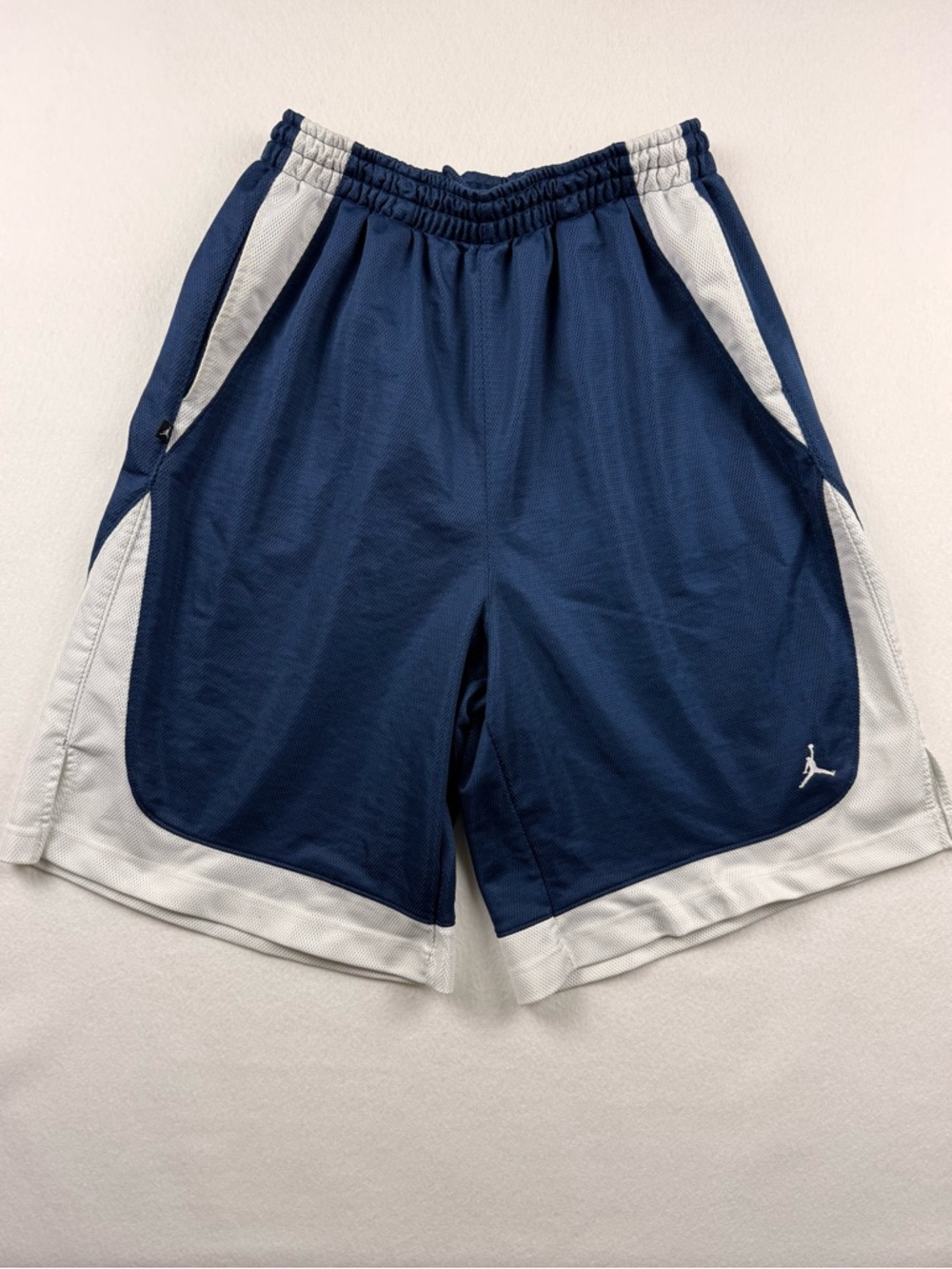 Jordan Brand Jumpman Basketball Shorts Navy White Colorblock Size XXL